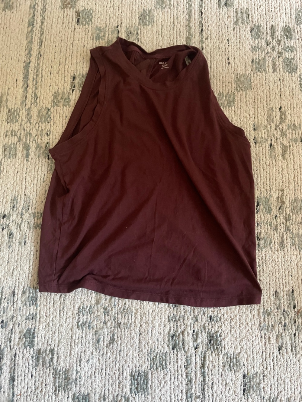 Old Navy Burgundy Sleeveless Muscle Tank
